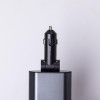 Автомобільний зарядний пристрій Starry Sky з висувними кабелями та портами USB-A/USB-C