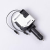 Автомобільний зарядний пристрій MECHA з висувними кабелями та портами USB/Type-C Білий