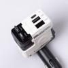 Автомобільний зарядний пристрій MECHA з висувними кабелями та портами USB/Type-C Білий