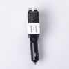 Автомобільний зарядний пристрій MECHA з висувними кабелями та портами USB/Type-C Білий