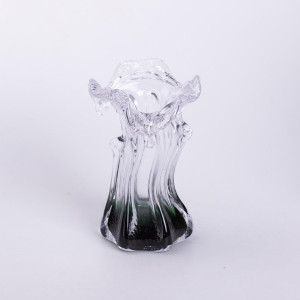 Ваза ручної роботи Murano скляна 15.5 см, зелений. Photo 3