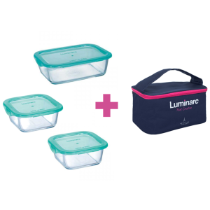 Набір контейнерів із сумкою LUMINARC KEEP'N BOX, 3 шт