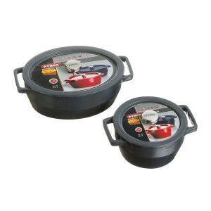 Каструля PYREX Slow Cook grey чугун кастрюля кругл 6.3л (SC4AC286641). Photo 3