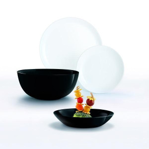 Сервіз LUMINARC DIWALI BLACK & WHITE 19 пр (P4360)