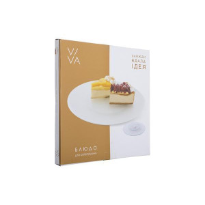 Тортівниця VIVA SWEET на ніжці, що крутится30 см в уп. (S30122). Photo 2