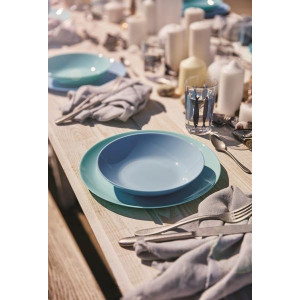 Тарілка LUMINARC DIWALI LIGHT TURQUOISE 20 смсуп. (P2019). Photo 2