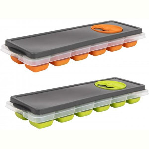 контейнер пл. HEREVIN дльоду ICE CUBE Orange-Green MIX зк (161020-560)