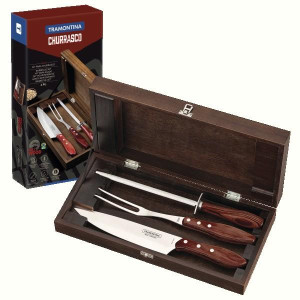 Барбекю TRAMONTINA Barbecue 3пр (ніж, вилка, мусат) інд.бл (21198764)