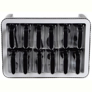 Набір спецівниць Violet House 0440 SPICE BLACK WHITE, 12 шт