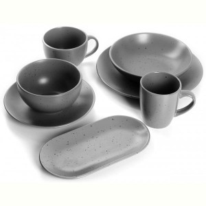 Блюдо Limited Edition SANDY GREY 25 см овальне (ZH-7016-6). Photo 2