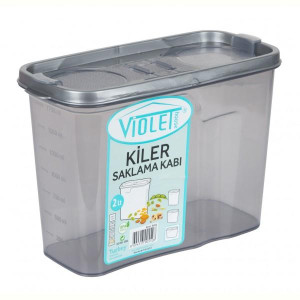 контейнер пл. VIOLET HOUSE 0552 Transparent Black дсипучих 2 л (0552 Transparent Black). Photo 2