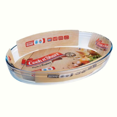 Форма ск PYREX Cook n'Share форма скл.овал 30х21х6см(2л)кол.вклад (345BN00CH44)