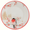 Тарілка обідня Viva NY Winter Bird, 25 см