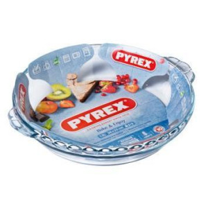 Форма ск PYREX B&E форма скл.кругл. 26х23см (1,3л) рифл з ручками (198B0007648*)