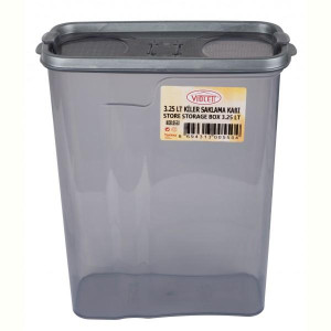 контейнер пл. VIOLET HOUSE 0550 Transparent Black дсипучих 3.25 л (0550 Transparent Black). Photo 2