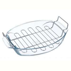 Форма ск PYREX Irresistible форма скл.овал. 39х27х9см (4л) з решіт. (412U0008043*). Photo 2