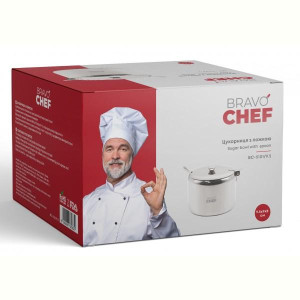 Цукорниця BRAVO CHEF з ложкою 9.5 см (BC-51019.5). Photo 3