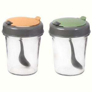 Спецівниця HEREVIN 2024 Colours Conical Spice Jar з ложкою MIX 0.32 л (131509-150)