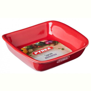Форма ск PYREX Supreme red форма керам квадрат 24х24см (SU24SR57246). Photo 2