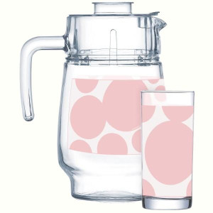 Набори днапоїв LUMINARC ORYA WHITE&PINK НАБІР7 пр. днапоїв (X0271)