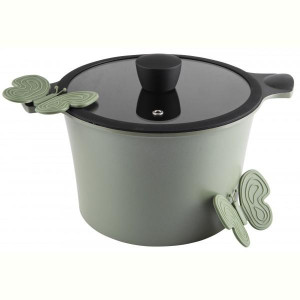 Каструля RINGEL Zitrone Olive висока 24x16.2 з кришкою (RG-2108-242OL). Photo 3
