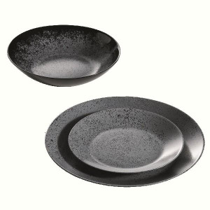 Тарілка обідня Luminarc Slate Black, 25 см. Photo 3