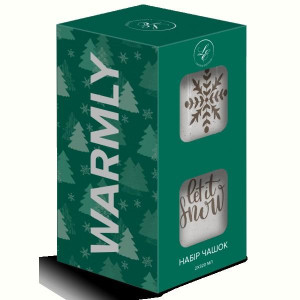 Набір чашок Limited Edition NY Warmly Green Grey, 2х320 мл. Photo 3