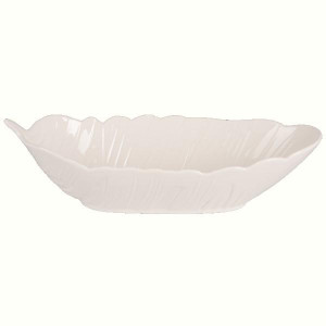 Блюдо LED Deep Leaf White, 35х14х8 см. Photo 2