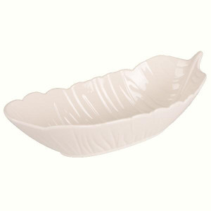 Блюдо LED Deep Leaf White, 35х14х8 см. Photo 3