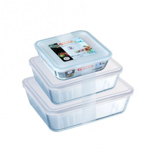 Форма ск PYREX Cook&Freez з криш. склянна квадр. 15х15см (0.85л) (218P0017946). Photo 3