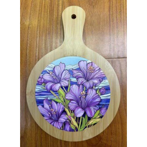 Дошка обробна Limited Edition IRIS  підставка під гаряче з бамбук.ручкою 19х27 см (B160069)