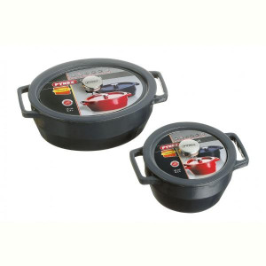 Каструля PYREX Slow Cook grey чугун кастрюля овал 5.8л (SC4AC336641). Photo 3
