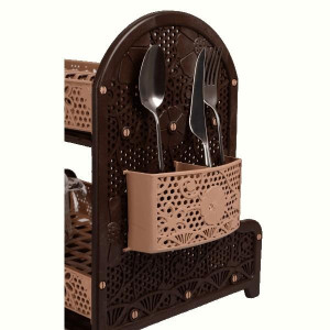 Сушка для посуду Violet House 0414 Ажур Cream  38х28х41.5 см. Photo 3
