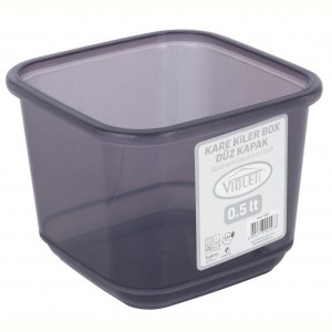 контейнер пл. VIOLET HOUSE 0297 Transparent Black дсипучих 0.5 л (0297 Transparent Black). Photo 3