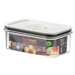 контейнер пл. HEREVIN Canister-Vacuum Lid-White-Black вакумна кр. 0.6 л (161174-000). Photo 3