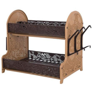 Кух.прилад VIOLET HOUSE 0414 Ажур BROWN сушарка дпосуди 28*40*38 см (0414 Ажур BROWN сушка дпосуды. 28*40*38 см)