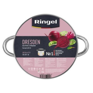 Каструля RINGEL Dresden Каструля 30 см (13л) з кришкою (RG-2011-30). Photo 3