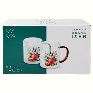 Набір чашок Viva Easter Rabbit A, 2х430 мл. Photo 2