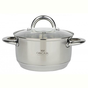 Каструля OSCAR CHEF 22 см (4.6 л) з кришкою (OSR-2000-22n)