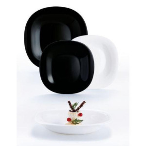 Сервіз LUMINARC CARINE WHITE&BLACK  18 пр. (N1489)