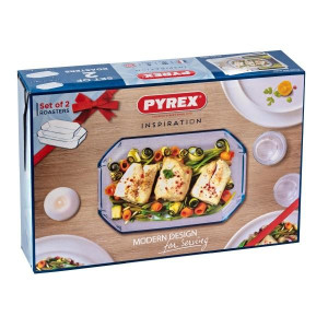 Форма ск PYREX Inspiration наб.2шт форм ск.прям(33х22,20х30)кольор.уп (913S0377643)