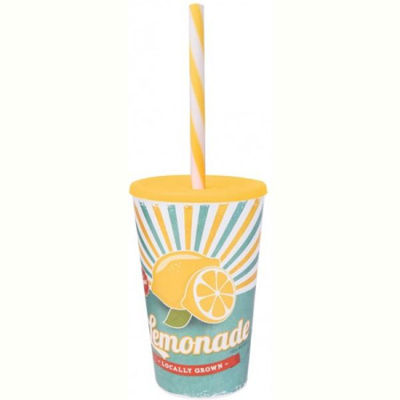 Склянка з трубочкою Herevin Lemonade 0.65 л (161948-027)