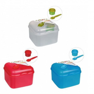 контейнер пл. HEREVIN Salad Box Mix Coloured-Ланчбокс з приборами (161450-000)