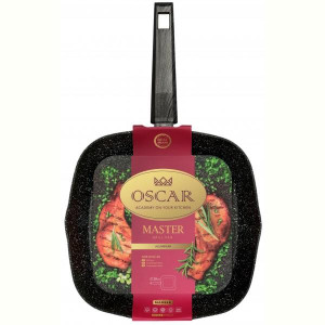 Сковорода OSCAR MASTER гриль 28 см бкришки (OSR-8102-28)