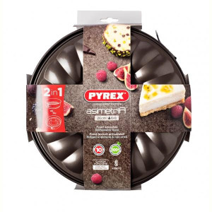 Форма PYREX Asimetria мет.форма роз'ємна кругла 2в1 (кекс+ пиріг) 26см (AS26DT07144)