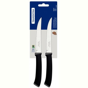 Набори ножів TRAMONTINA FELICE black ніж дстейка гладкий 127мм 2шт (23493205). Photo 2