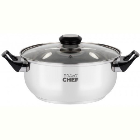 Каструля Bravo Chef 22 см (3.5 л) з бакелітовими ручками