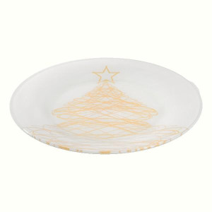 Тарілка Viva NY Tree Gold, 25 см. Photo 2