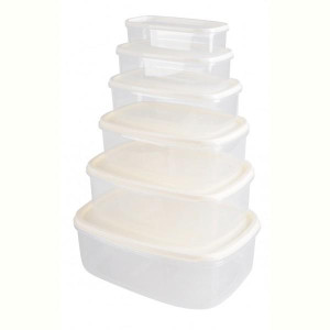 контейнер пл. VIOLET HOUSE 0496 LIGHT CREAM НАБ.прям.0.30.50.851.3523.1л (0496 LIGHT CREAM прям. наб. LARGE). Photo 3
