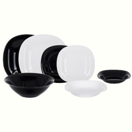 Сервіз столовий Luminarc Carine White&Black, 18 предметів